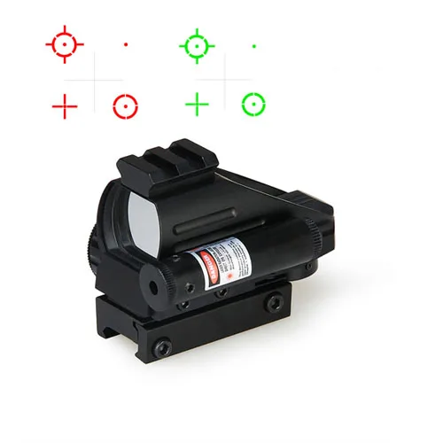 

PPT Tactical 1x Magnification 4 Reticles Style Red Green Dot Scope Fit For 22MM Rail Outdoor Hunting Wargame OS2-0092