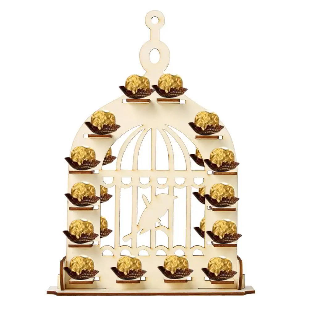 

MDF Ferrero Rocher Wedding Display Stand Bird Cage Confectionery Holder Display Stand