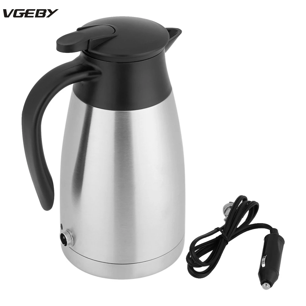 Original 1000ml Electric Car Automobile Heating Kettle Stainless Steel