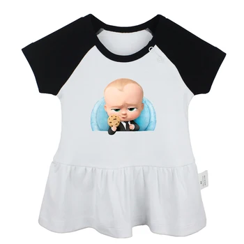 

You Only Live Once YOLO The Boss Baby the Eiffel Tower Sketch Jumpers Newborn Baby Girls Dresses Toddler Infant Cotton Clothes