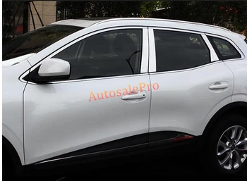 

Steel Middle Centre Window B+C Pillars Cover Trim For Renault Kadjar 2016 2017 car accessories