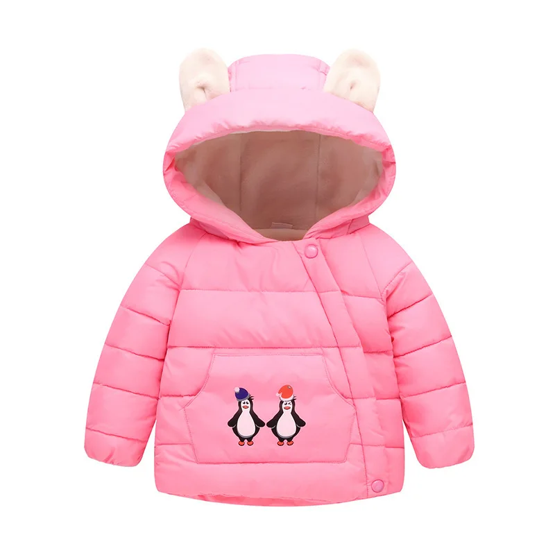 Londony▼ Outwear for Toddler Girls,Winter Penguin Hooded Coat Cloak Jacket Thick Warm Clothes 