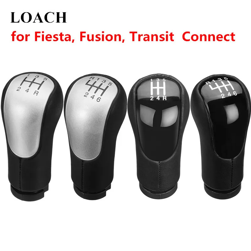 

5/6Speed MT Car Gear Shift Knob for Ford Fiesta Fusion Transit Connect 2002 On Gearshifter Shifter Lever Stick Pen POMO Arm Ball
