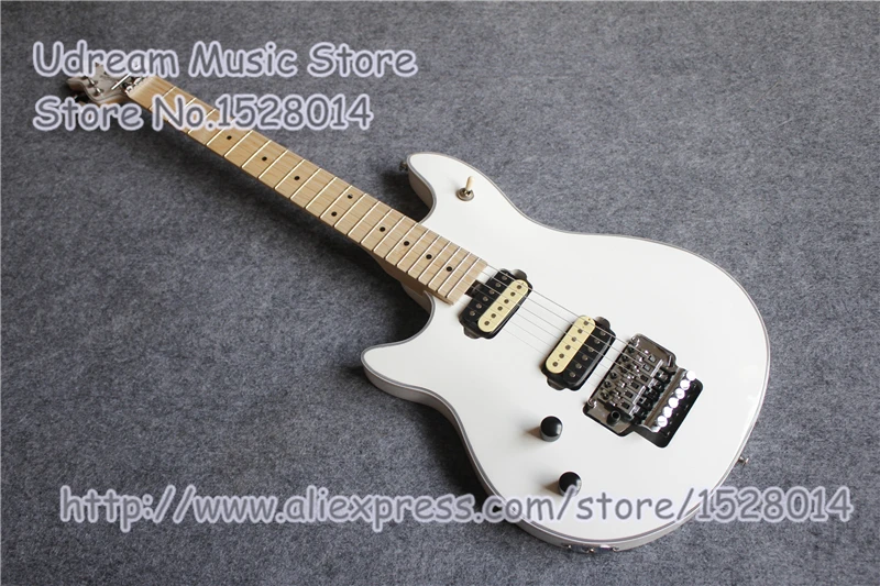 

China Custom Shop Left Handed Glossy White Suneye Wolfgang EVH Electric Guitar & LP Guitar SG Guitar ES Guitar Available