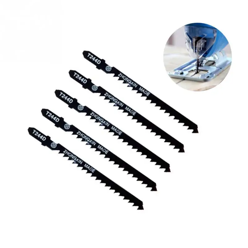

5 Pcs Set Jig Saw Blades 77mm Metal Fast Cutting For Thin Metal Aluminum Wood Cutting PVC Economic Power Tools