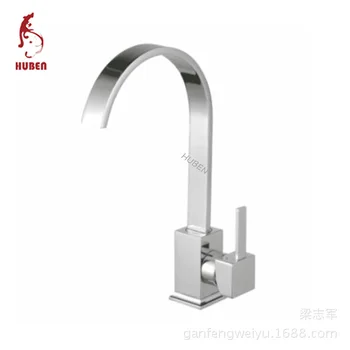 

Tiger Ben kitchen faucet flat tube Big Bend Caipen leader leading all-copper cold sink faucet can be rotated interfaces