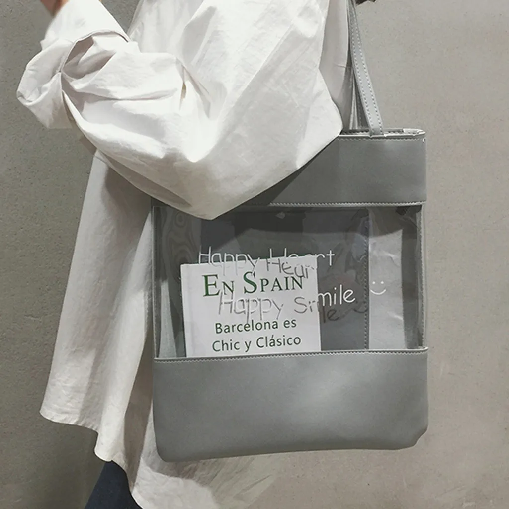 

OCARDIAN Handbags Bag Women 2019 Beach Transparent Bag Shopper Summer New Retro Fashion Large Capacity Shoulder Bag Female A3