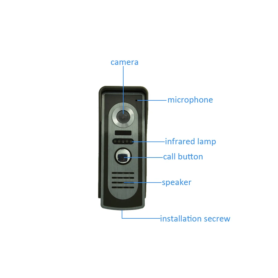 Продукт 7 дюймов монитор провода видео-телефон двери с WI-FI приложения телефона управления Функция камеры безопасности дверной звонок для дома