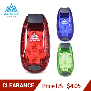 

AONIJIE Safety Bicycle Rear Lamp Portable Mini Cycling Warning Bike Light 3 LED Waterproof Night Running Light Back Clip Lamp
