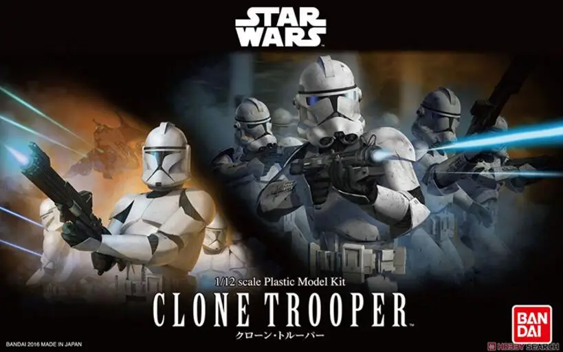 

Bandai Star Wars 1/12 Clone Trooper Assemble Model Kits Action Figures Plastic Model Toys