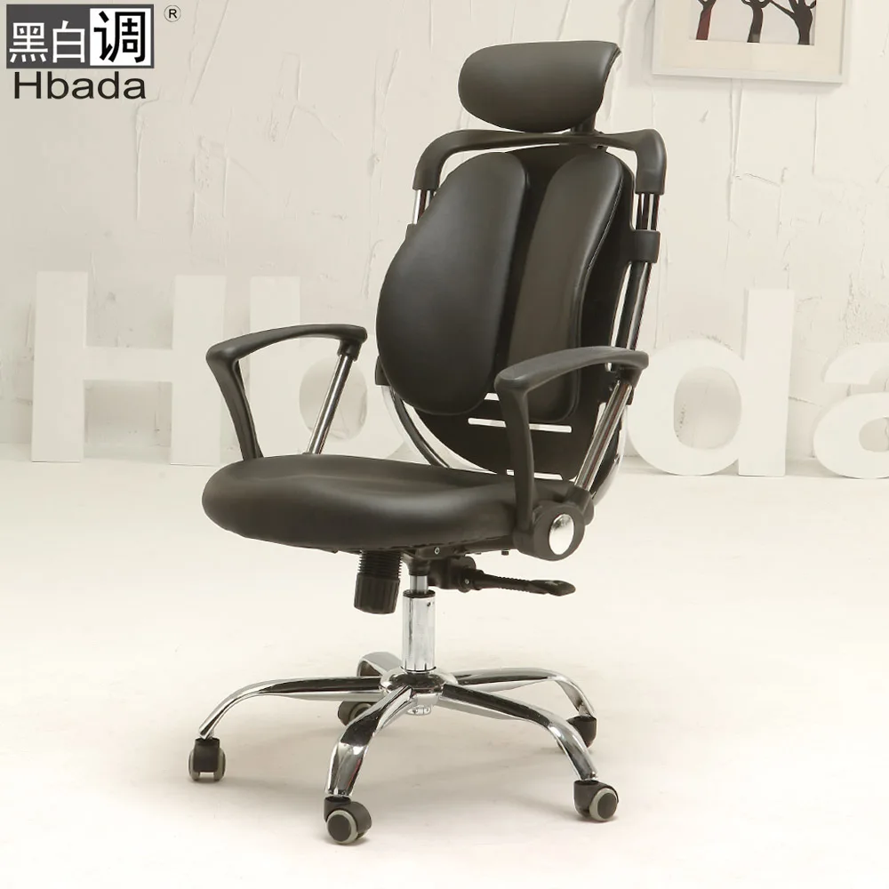 Black And White Tone Ergonomic Computer Chair Stylish And Comfortable Home Office Chair Swivel Chair With Two Backs Boss Chai Chair Straps Chair Pads For Kitchen Chairschair Office Aliexpress