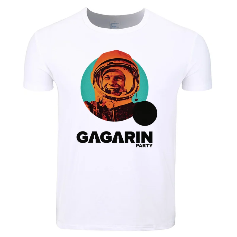 

Printed CCCP USSR Gagarin Classic T Shirt Short Sleeve O-neck T-shirt Summer Clothing For Men And Women HCP875