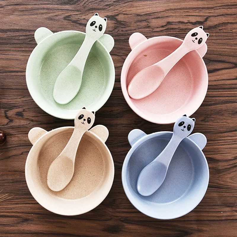 Детская миска из пшеничной соломы|children's dishes|baby bowlchildren's tableware |