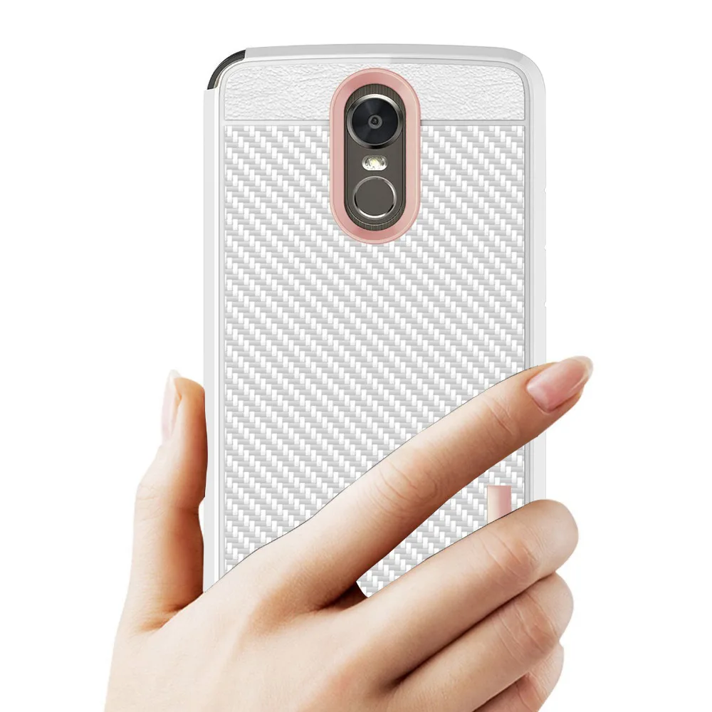 

For LG Stylo 3 Cases Cute Cover Shockproof Carbon Fiber Phone Case Back Cover For LG Stylo 3 /K10 Pro 5.7" Skin Armor Hard Shell