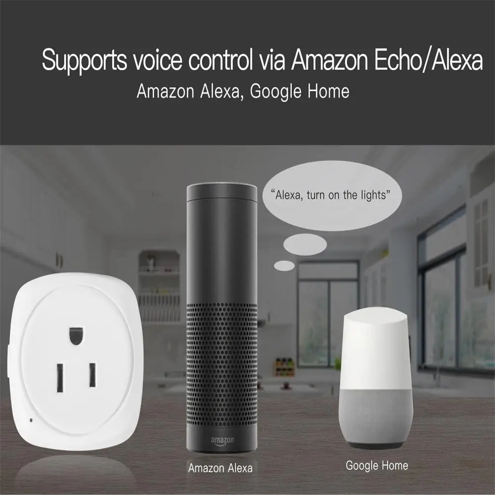 Умный дом wifi переключатель для Apple Homekit Vstarcam новейшая умная розетка ALexa Echo Google Home EU US адаптер голосовое дистанционное управление