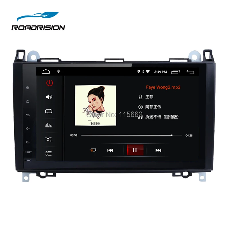 RoadRision 9inchs IPS Android 6.0 Quad core Car multimedia GPS for Mercedes Benz Sprinter Vito W169 W245 W469 W639 B200 3