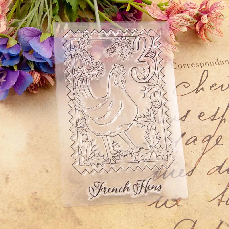 

Animals Chick Chicken Rubber Clear Stamps Silicone Seals for DIY Scrapbooking Card Making Diary Book Paper Maker Decor Stencils