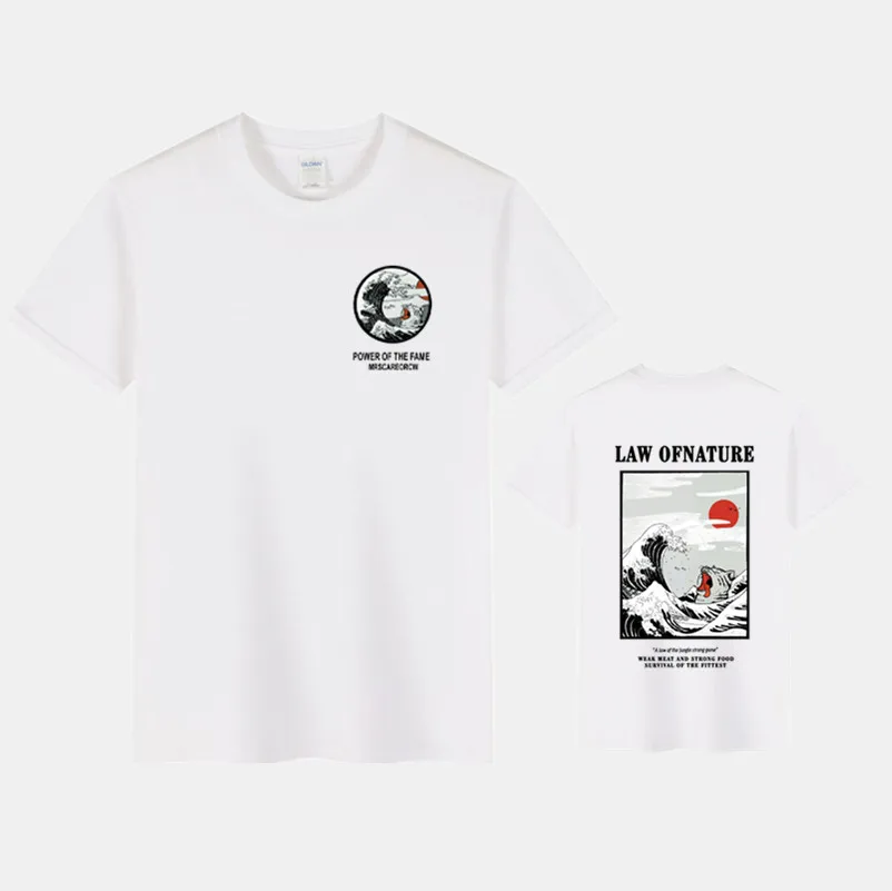 Летняя мужская и женская футболка INS, Корейская ретро свободная футболка с надписью «Wild Kodak» и коротким рукавом, футболка из хлопка, хип-хоп мужские топы - Цвет: 18 white