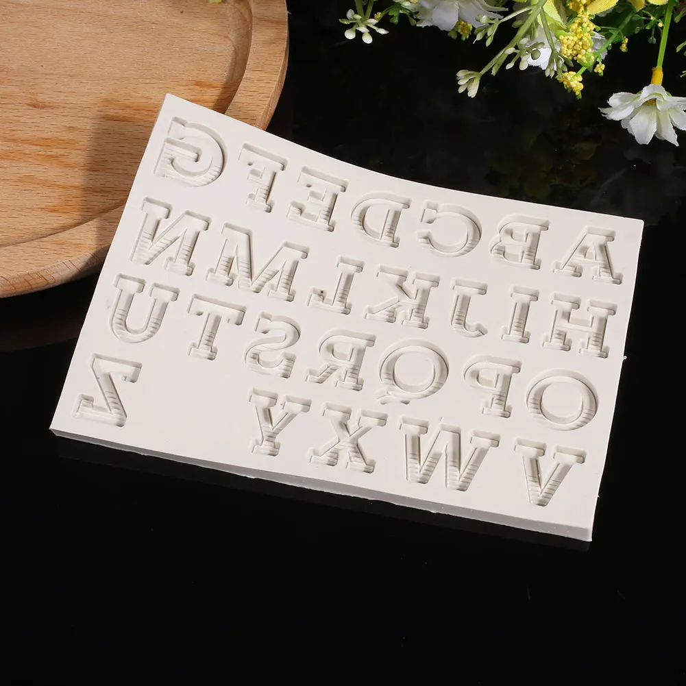 Силиконовая форма буквы цифры алфавит для торта трафарет форма для шоколадного фондана украшения торта кухонные банковские аксессуары инструменты