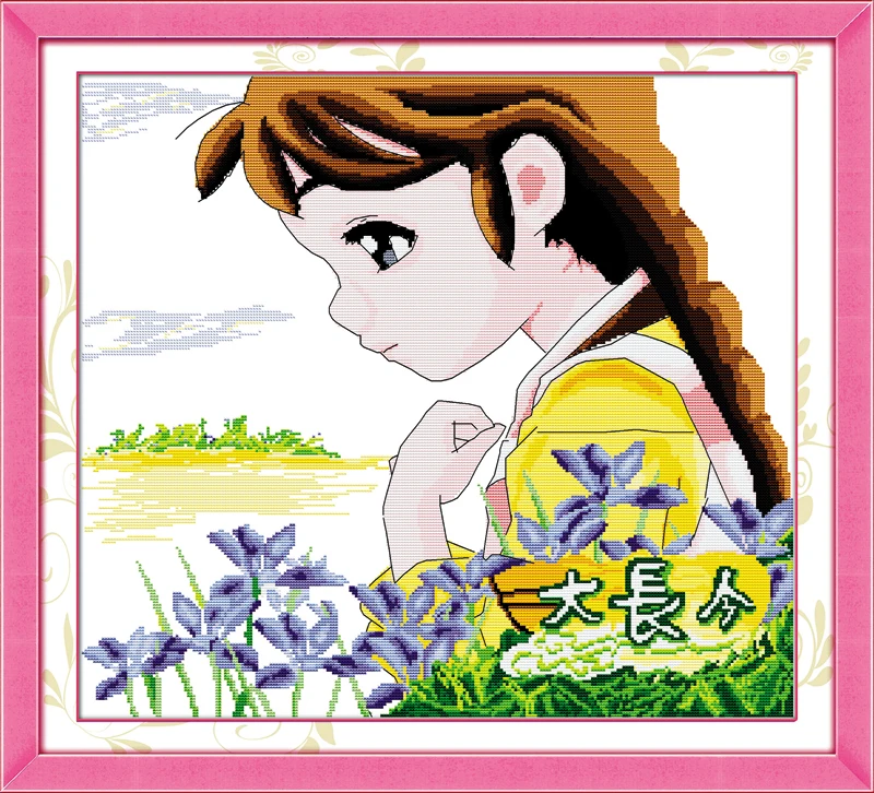 

Dae Jang Geum Counted 11CT Printed 14CT DMC Cross Stitch Set DIY Chinese Cotton Cross-stitch Kit Embroidery Needlework