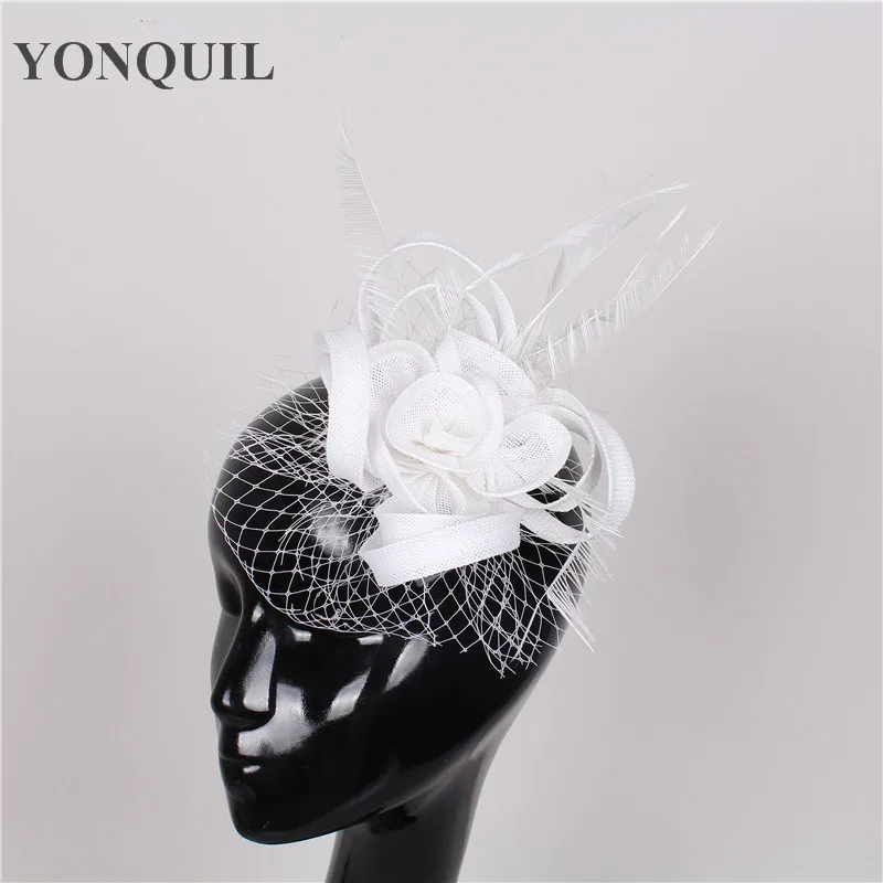 off white wedding hats