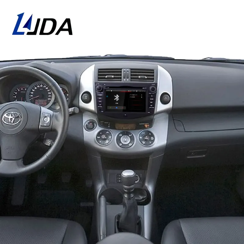 Excellent LJDA 2Din Android 9.1 Car Radio For Toyota RAV4 RAV 4 2007-2011 Car Multimedia Player Stereo Auto Audio GPS DVD Video IPS Screen 5