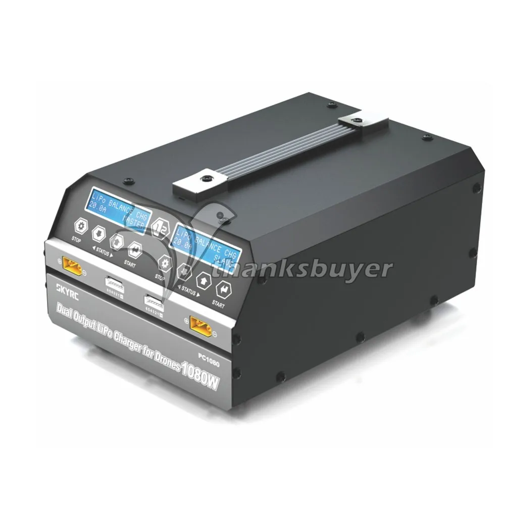 Lithium Battery Charger 540Wx2 Output Dual Channel for LiHV LiPo Battery Plant Protection Drone Skyrc PC1080