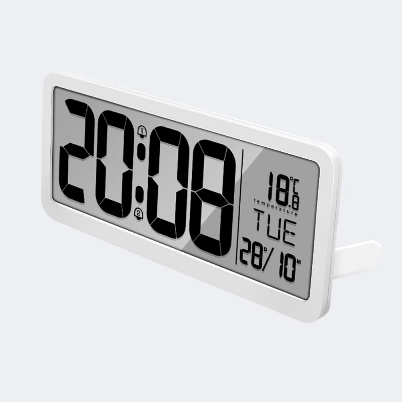 Home Furniture Diy Alarm Clocks Clock Radios Digital Large Screen Lcd Time Temperature Display Alarm Clock Wall Mounted Stand Bortexgroup Com