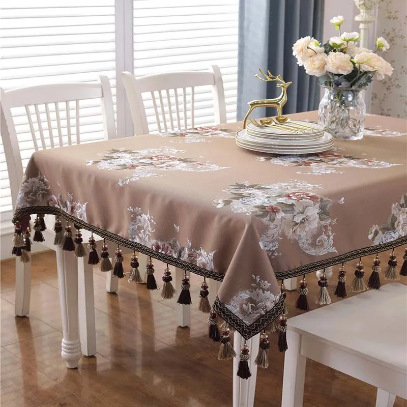 الراقية الرجعية المطرزة مفرش طاولة قماش الجاكار الفاخر الصلبة سماط شرابة Toalha دي ميسا الملكي القطن الطعام مفارش طاولة الراقية الرجعية المطرزة مفرش طاولة قماش الجاكار الفاخر الصلبة سماط شرابة Toalha دي ميسا الملكي القطن الطعام مفارش طاولة