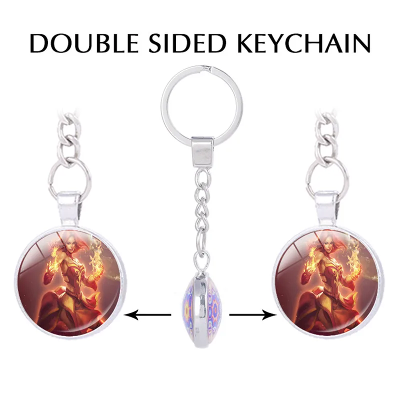  Dota 2 Crypt Swarm Death Prophet Keychains Video Game Jewelry Wow Dota 2 Figure Kunkka Lina Photo K