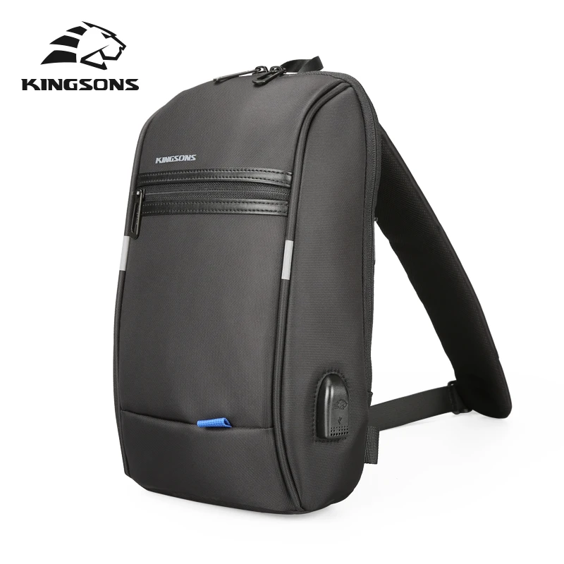 Kingsons 10.1 inch Tablet PC Bag Chest Bag Men Crossbody Bag Small For Men For Single Shoulder ...