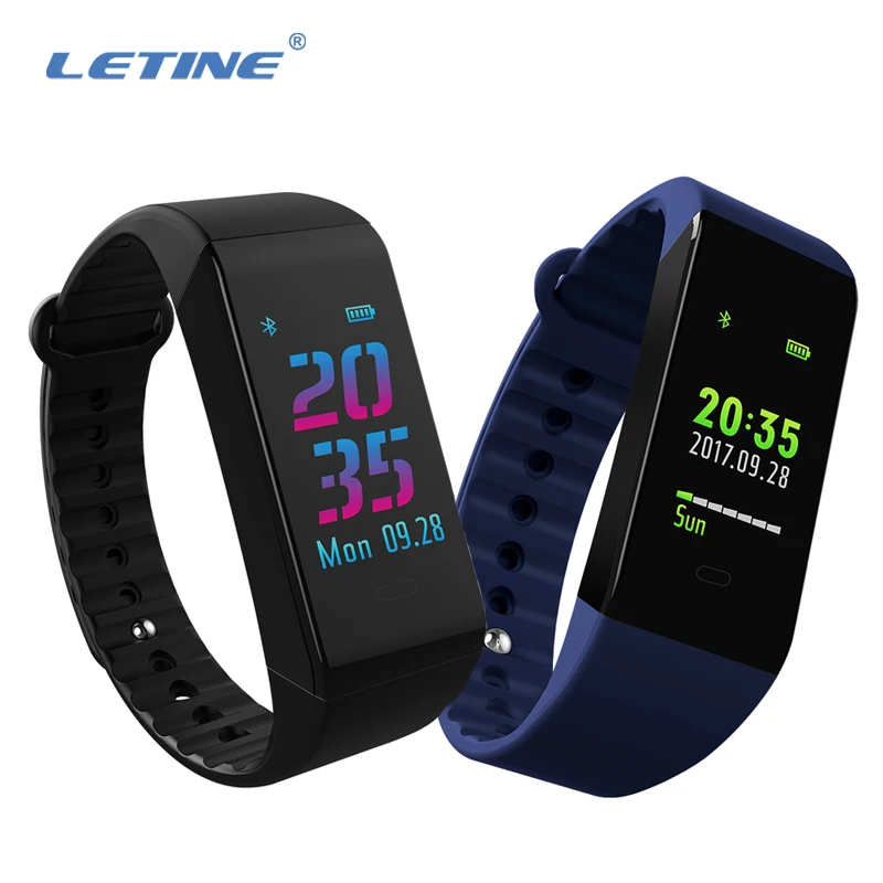 Letine Fitness Tracker Bracelet Smart Band Heart Rate Monitor Arm Watches Blood Pressure for Smartphone Android iOS Vs Miband 2