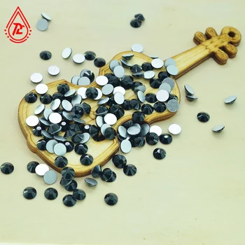 

Black Color Flat Back Rhinestones for Nail Art Glue On Crystals / Non Hotfix Rhinestones