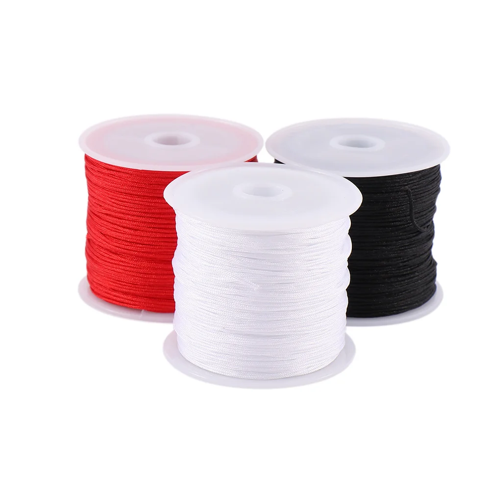 

New 45M/Roll Nylon Cord Thread Chinese Knot Macrame Cord Bracelet Braided String DIY Beading String