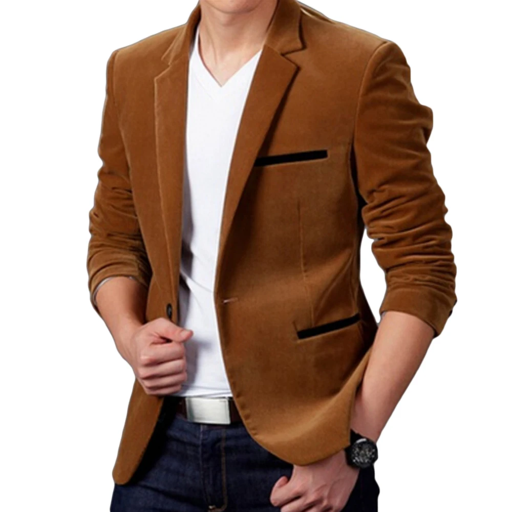 Masculino de Luxo Masculino de Primavera Moda de Alta Blazer Nova Qualidade Algodão Estreito