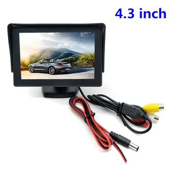 

4.3 inch TFT LCD Parking Car Rear View Monitor Car Rearview Backup Monitor 2 Video Input for Reverse Camera DVD
