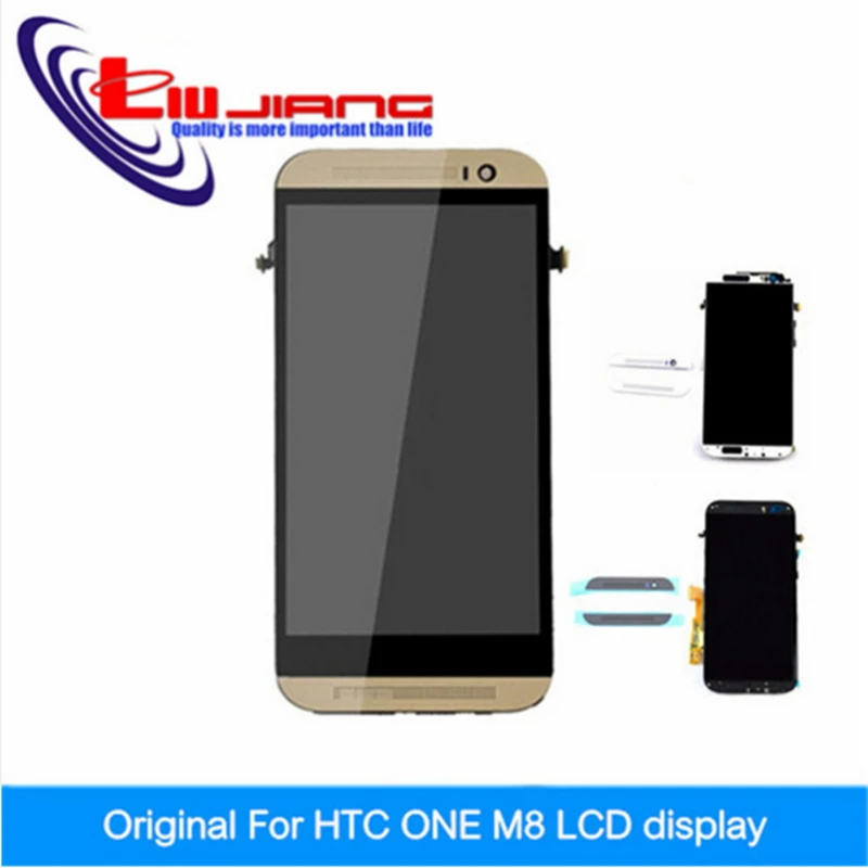Оригинальное Качество ЖК-ДИСПЛЕЙ Замена Тяга Для HTC One M8 ЖК-Дисплей С Сенсорным