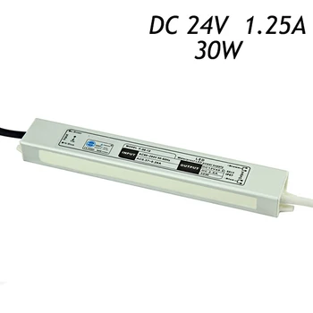 

30Pcs 24V 1.25A 30W IP67 Waterproof Switching Power Supply Driver for LED Strip Input AC 110~220V To DC24V Lighting Transformers