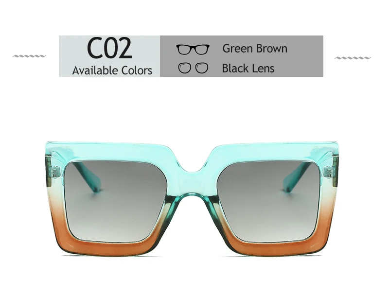 Винтажные Большие Квадратные Солнцезащитные очки женские роскошные брендовые дизайнерские Ретро градиентные линзы Новые солнцезащитные очки UV400