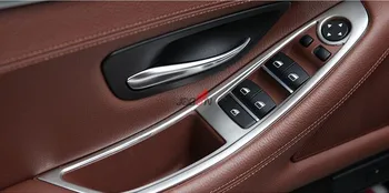 

Car Styling ABS Chrome Window Lift Switch Button Cover Trim For BMW 5 Series F10 520 525 2011-2014 Accessories