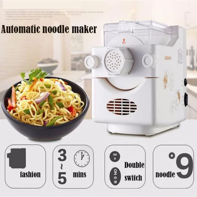 DIY maszyna do robienia makaronu domowego świeża maszyna do robienia makaronu w pełni automatyczna maszyna do produkcji makaronu elektryczna maszyna do krojenia makaronu maszyna do ciasta - Image 4