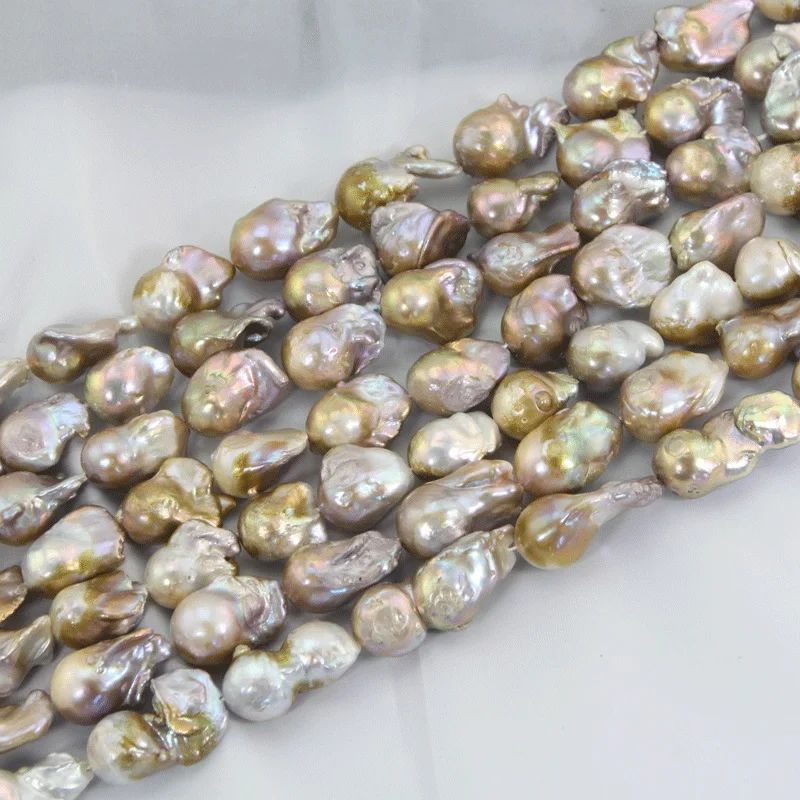 Бусины из натурального жемчуга 15 25 мм 1 нить PJW158|bead strands|gold pearl beadspearl diy |