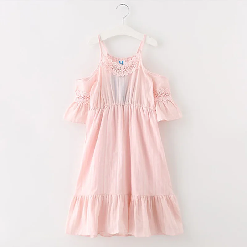 4-To-14-Years-Kids-Teenager-Girls-2017-Summer-Off-shoulder-White-Pink-Ruffle-Beach-Dress.jpg_640x640 (2)