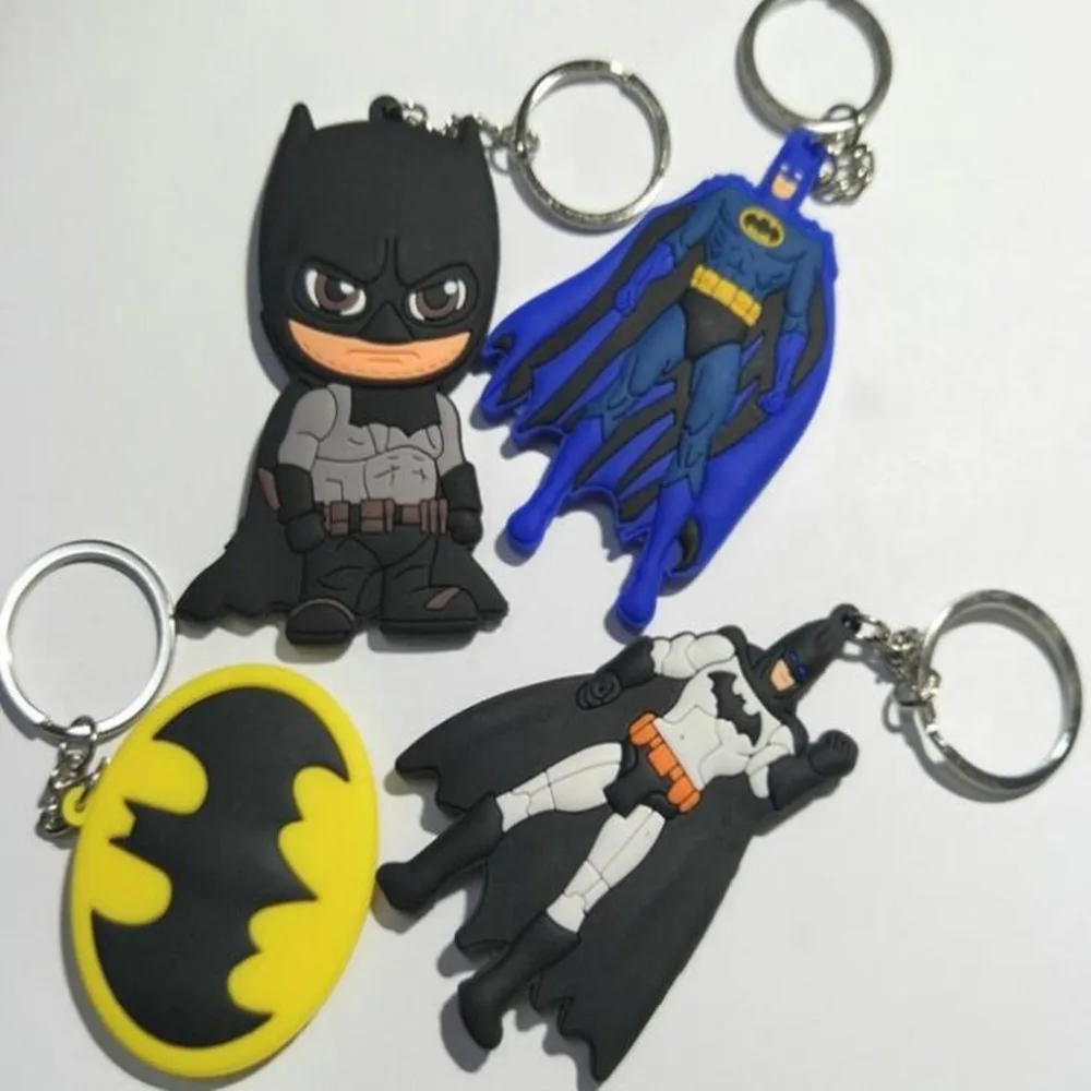 

MARVEL Batman Wonder Woman PVC keychain Captain Avengers Infinity War mans Llavero Lovely classic Marvel Comics Hero Llavero toy