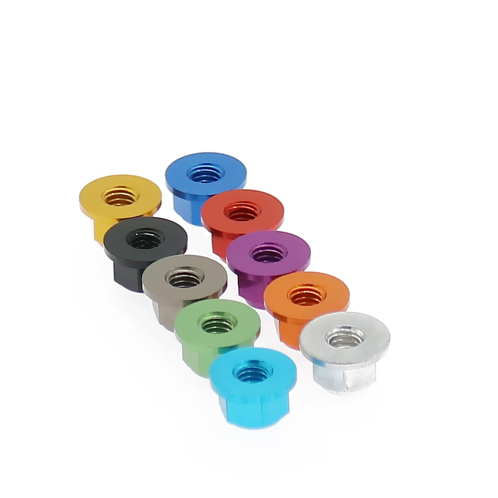 4 Pz/Paia Lega Di Nylon Pneumatico Dado Di Bloccaggio M4 Per 1/10 Axial Scx10,Yeti, Ax10,Wraith E Wraith Spawn Ax90056,Ax90045,Ax90018 Ax31250