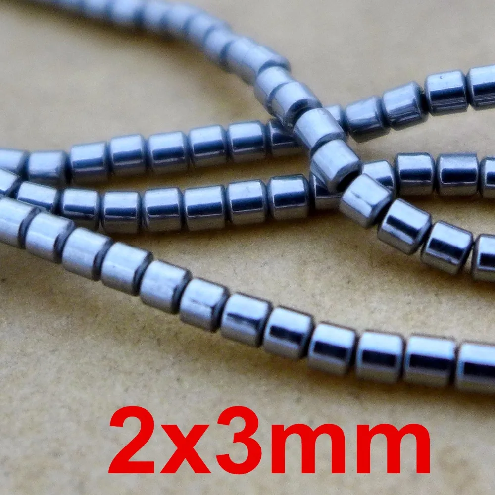 wholesale 650pc/lot 2*3mm AAA top quality natural stone hematite beads loose column bead DIY jewelry making accessory S047A | Украшения и