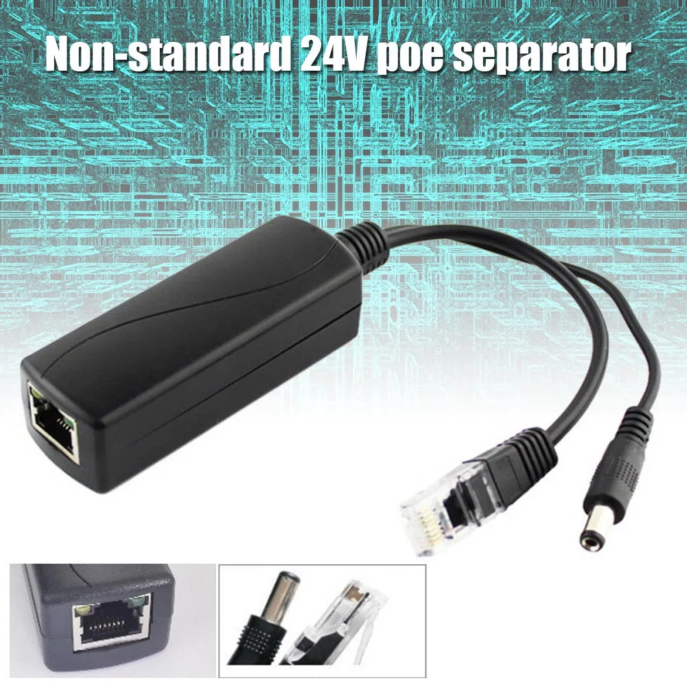 Нестандартный 24V POE Segregator до 12V2A Передача 100M низкое потребление сплиттер NK-шоппинг