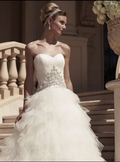 Casamento Романтический seweetheart Многоуровневое vestido de noiva longo 2018 г. пикантные Новые Модное свадебное платье Мать невесты платья для женщин