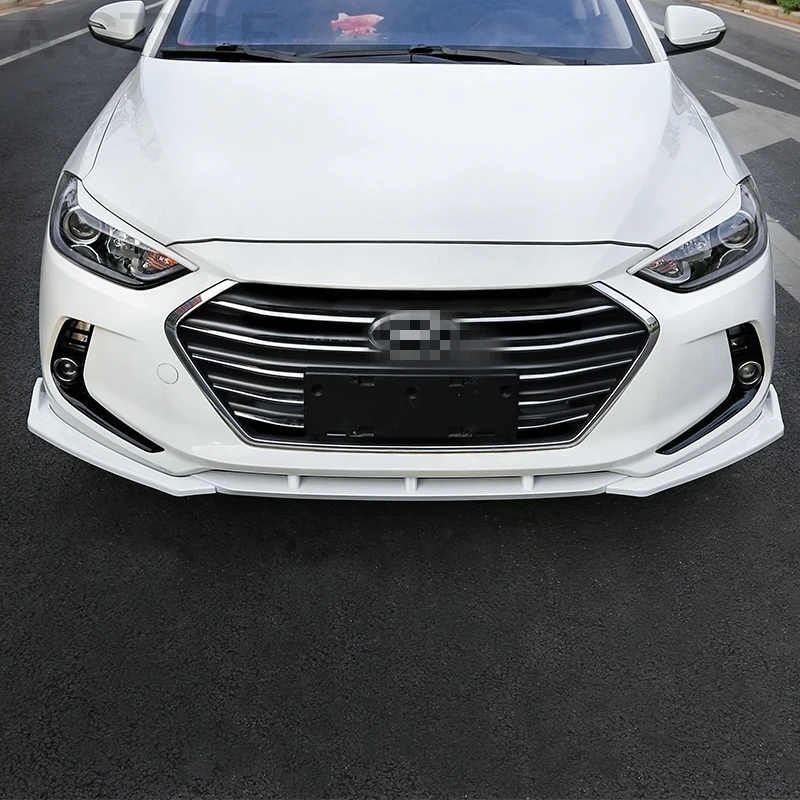 Аксессуары для переднего бампера hyundai Elantra 2016 2017 2018 ABS Chrome защита от царапин и