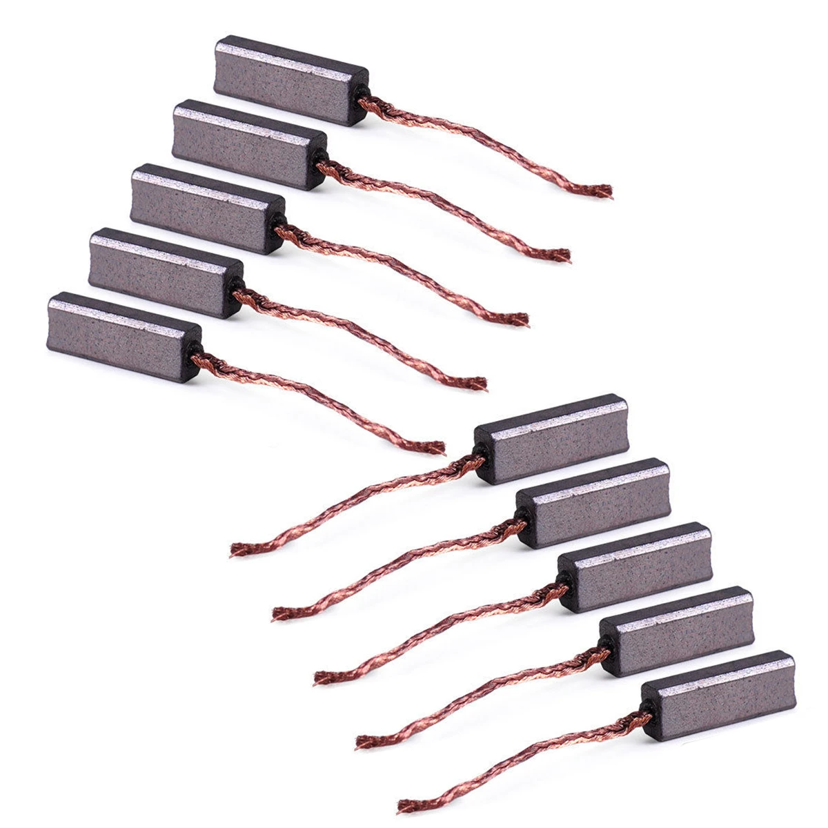 10pcs Mayitr Conductive Mini Carbon Motor Brushes for Generator Generic